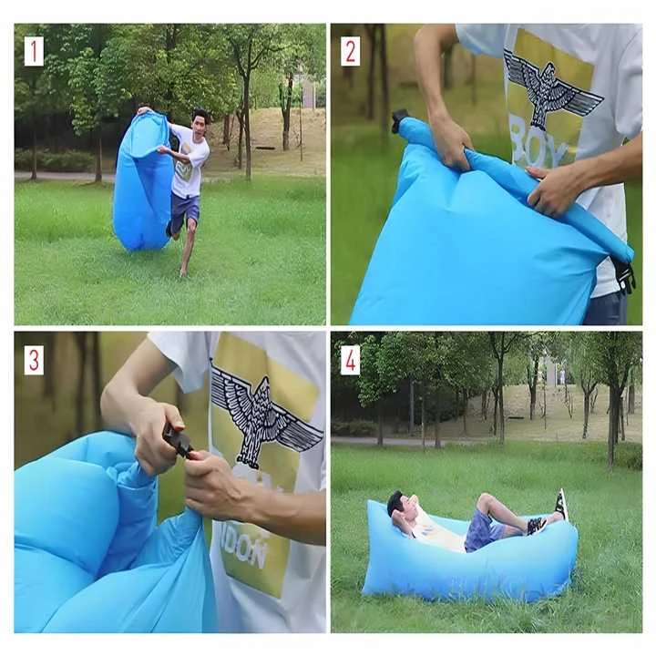 Pripučiamas „Lazy Bag“ gultas – oro sofa paplūdimiui ir poilsiui lauke XXL