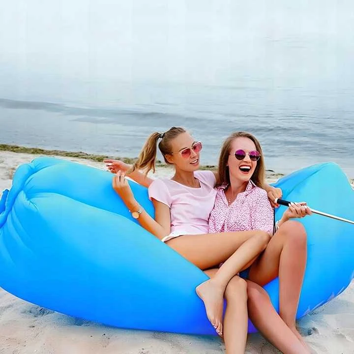 Pripučiamas „Lazy Bag“ gultas – oro sofa paplūdimiui ir poilsiui lauke XXL