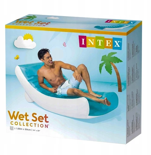 Pripučiamas plaukimo čiužinys-gultas Intex iki 100 kg 191x99 cm
