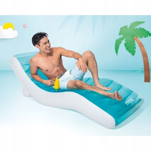 Pripučiamas plaukimo čiužinys-gultas Intex iki 100 kg 191x99 cm