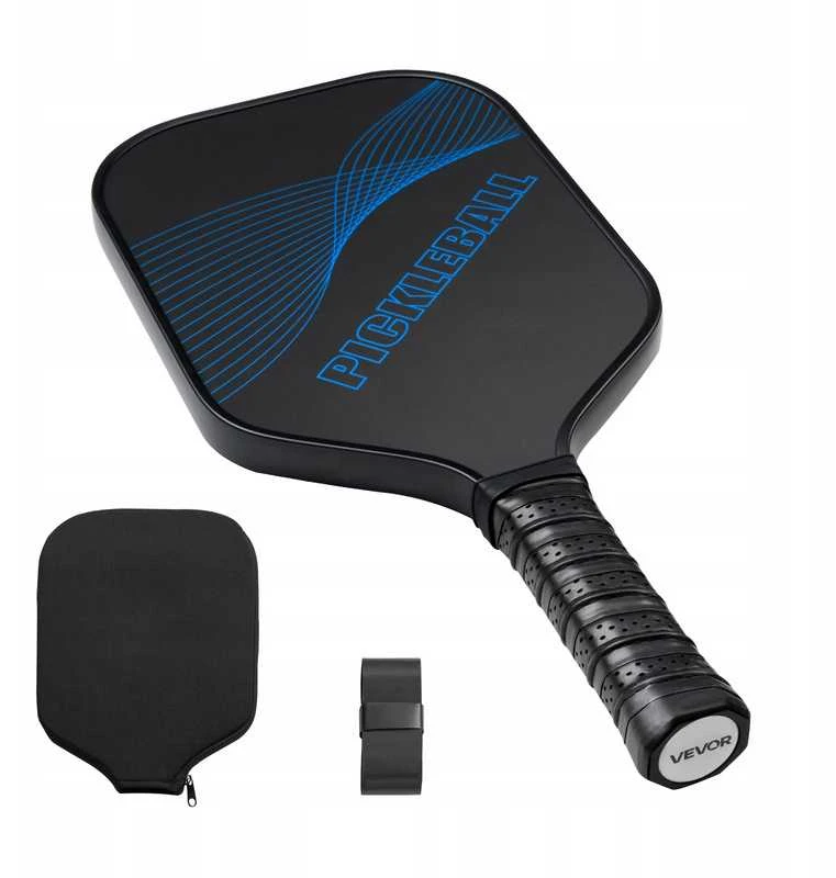 Profesionali „Pro Carbon Fiber“ Pickleball (piklbolo) raketė su koriniu (honeycomb) branduoliu – suaugusiesiems, mėlyna