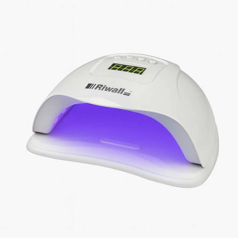 Profesionalios Riwall UV/LED lempos manikiūrui – 45 LED, su laikmačiu ir švelniu režimu