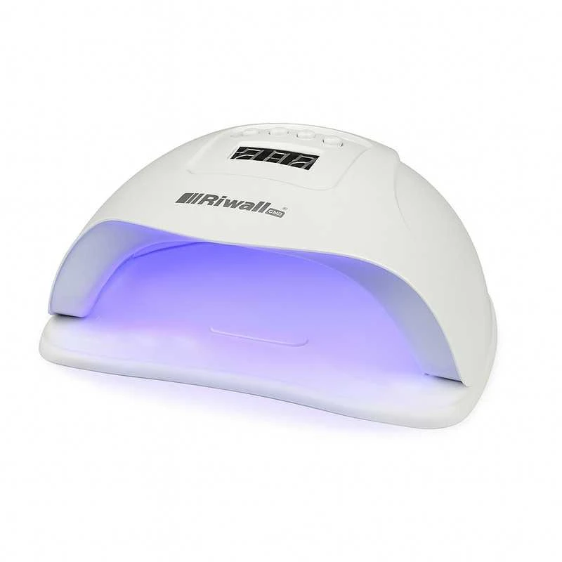 Profesionalios Riwall UV/LED lempos manikiūrui – 45 LED, su laikmačiu ir švelniu režimu