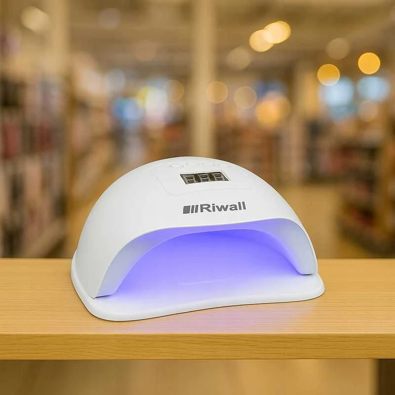 Profesionalios Riwall UV/LED lempos manikiūrui – 45 LED, su laikmačiu ir švelniu režimu