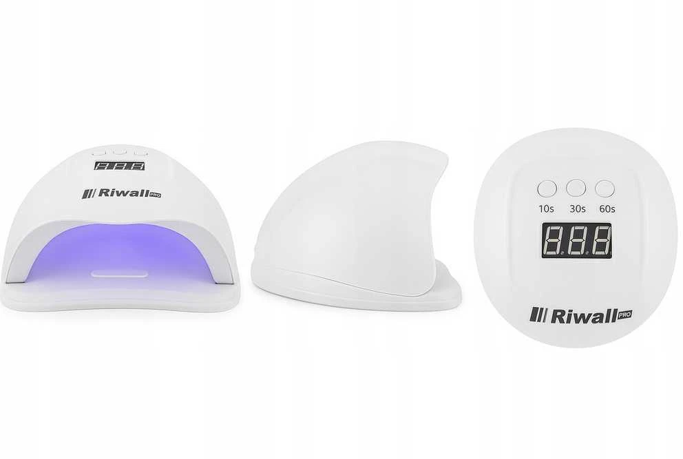 Profesionalios Riwall UV/LED lempos manikiūrui – 45 LED, su laikmačiu ir švelniu režimu