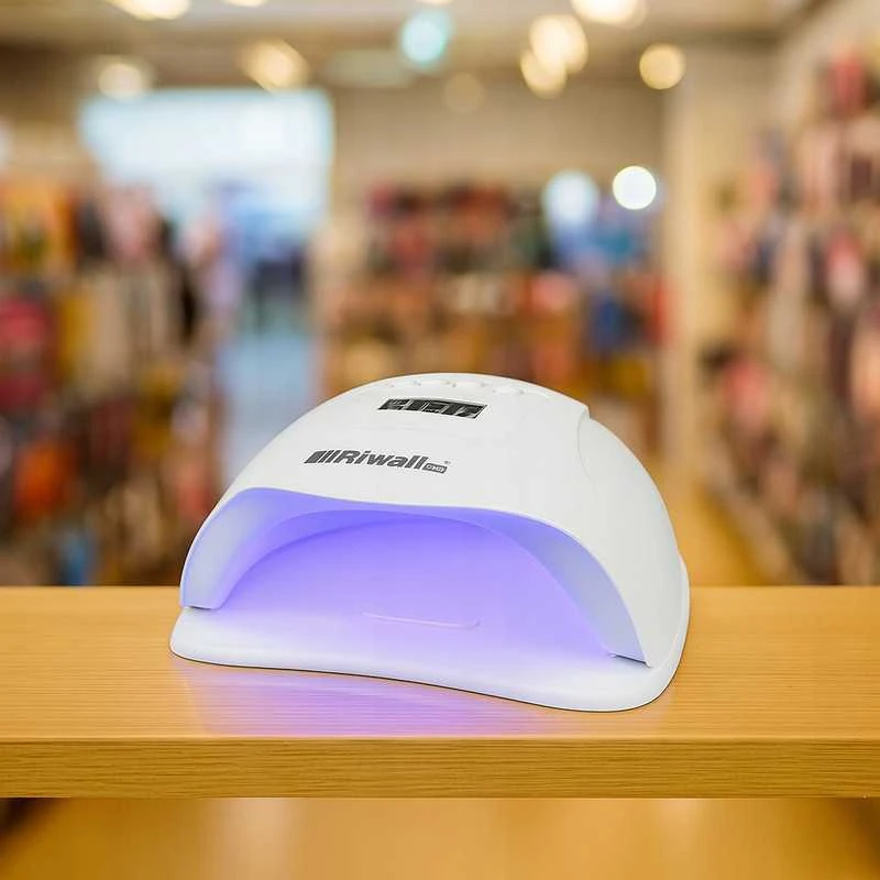 Profesionalios Riwall UV/LED lempos manikiūrui – 45 LED, su laikmačiu ir švelniu režimu