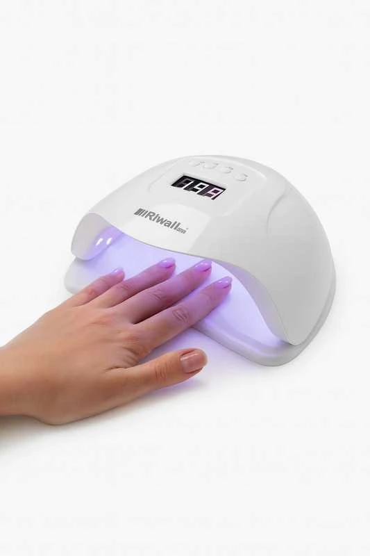 Profesionalios Riwall UV/LED lempos manikiūrui – 45 LED, su laikmačiu ir švelniu režimu