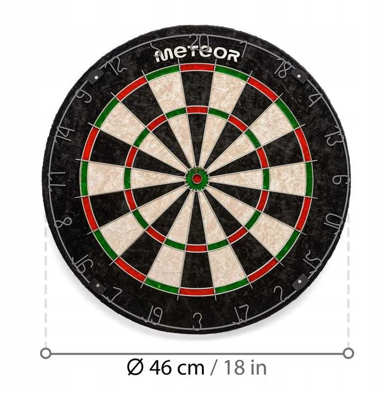 Profesionalus sizalinis dartų skydas METEOR 18″ (46 cm), vienpusis