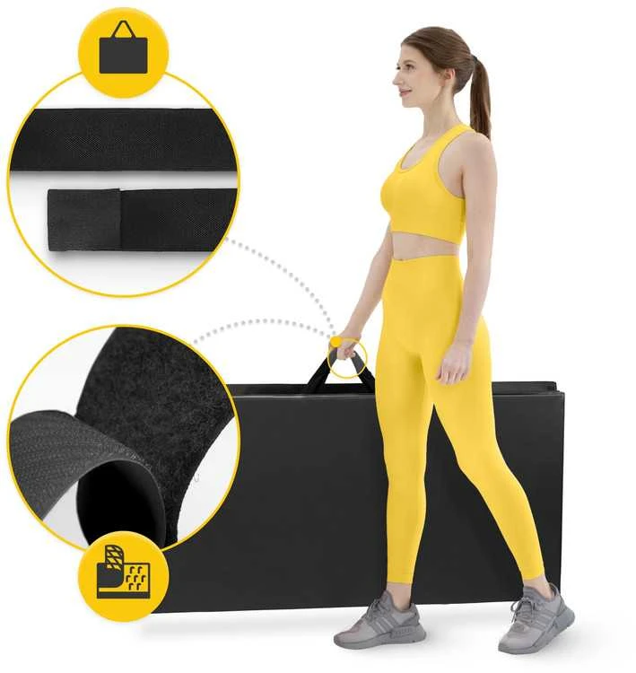 Profesionalus Treniruotėms Skirtas Gimnastikos Čiužinys | XXL Dydis, Sulankstomas | 240 × 120 cm