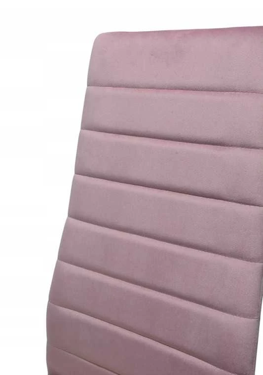 Pudros rožinė veliūrinė kėdė – elegancija ir komfortas moderniam interjerui