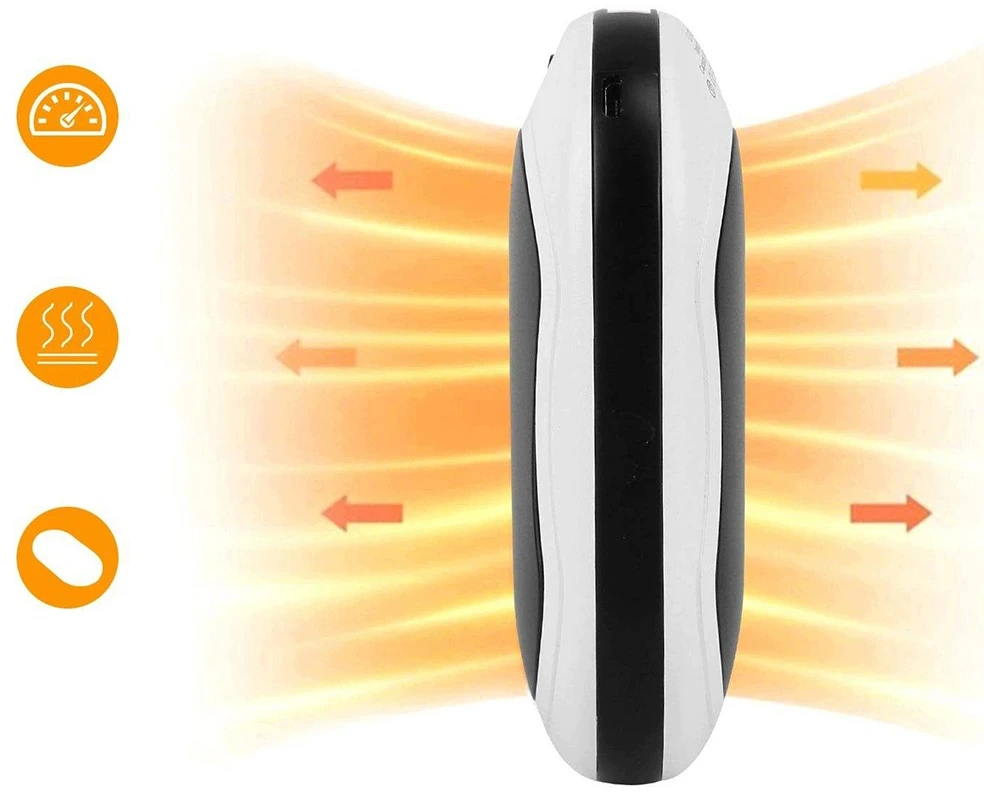 Rankų šildytuvas ir išorinė baterija, 10 000 mAh