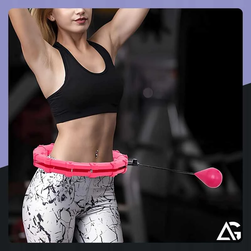 Reguliuojamas svorinis „Smart Hula Hoop“ lankas treniruotėms ir liemens formavimui Plus Size