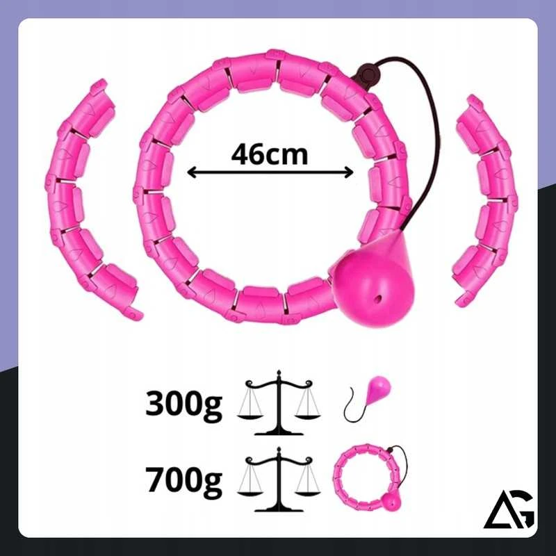 Reguliuojamas svorinis „Smart Hula Hoop“ lankas treniruotėms ir liemens formavimui Plus Size