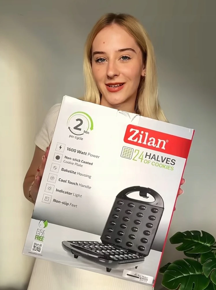 Riešutinių sausainių keptuvė Zilan, 24 vnt.