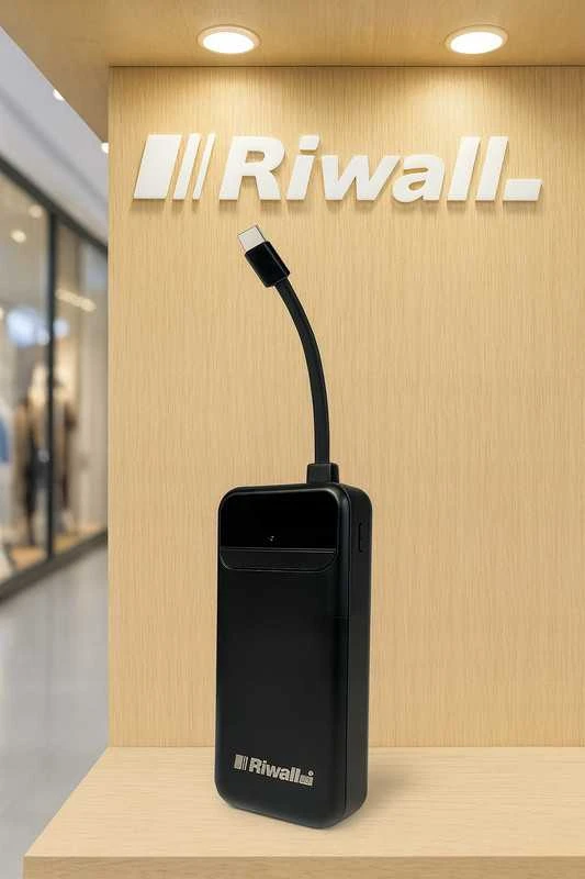 Riwall POWERbonk 20000 mAh išorinė baterija – greitas įkrovimas, USB-C, tinka visiems įrenginiams