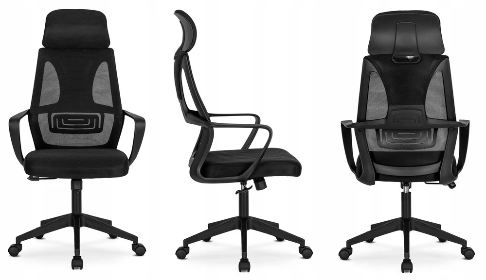 ROB juoda ergonominė biuro kėdė