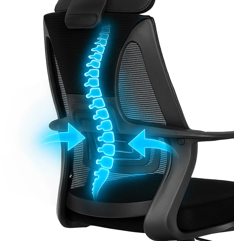 ROB juoda ergonominė biuro kėdė