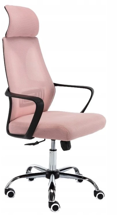 Rožinė ergonominė biuro kėdė COLT