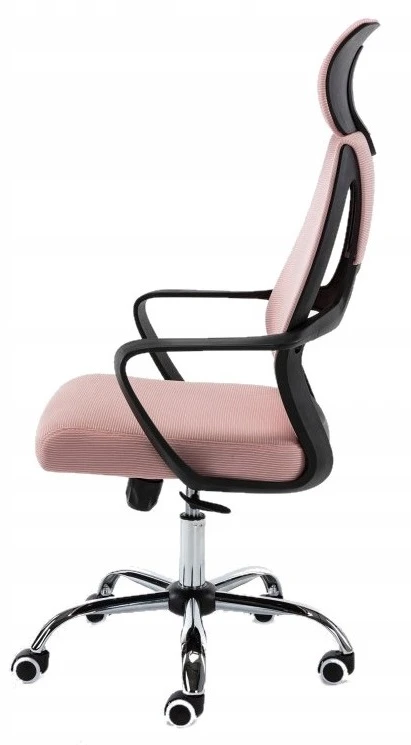 Rožinė ergonominė biuro kėdė COLT