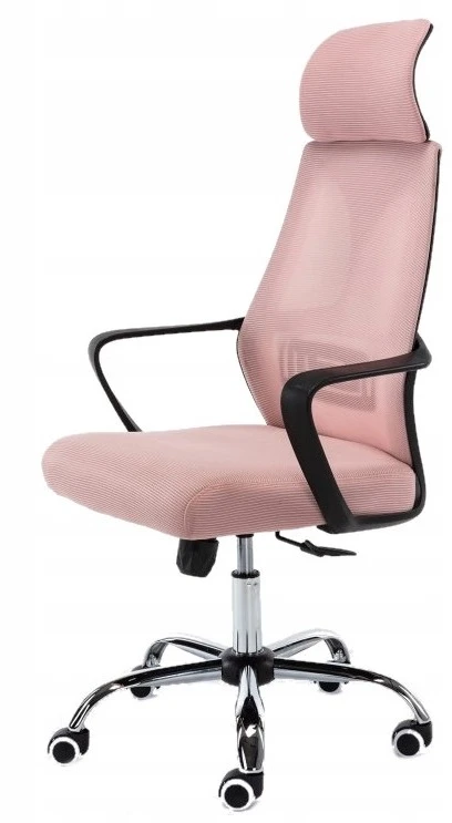 Rožinė ergonominė biuro kėdė COLT