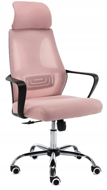 Rožinė ergonominė biuro kėdė COLT