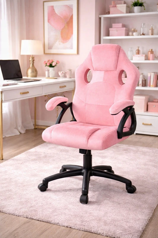 Rožinė gaming kėdė STIG ergonominė