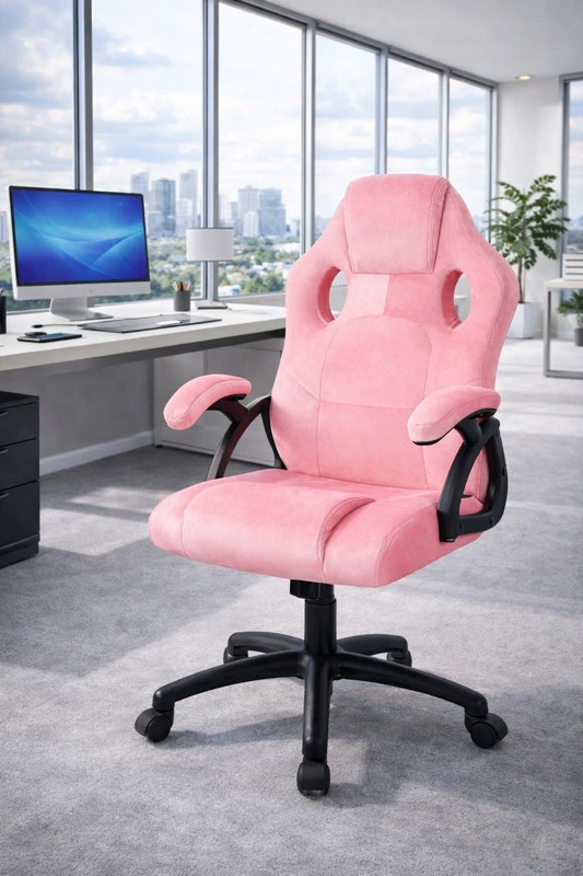Rožinė gaming kėdė STIG ergonominė