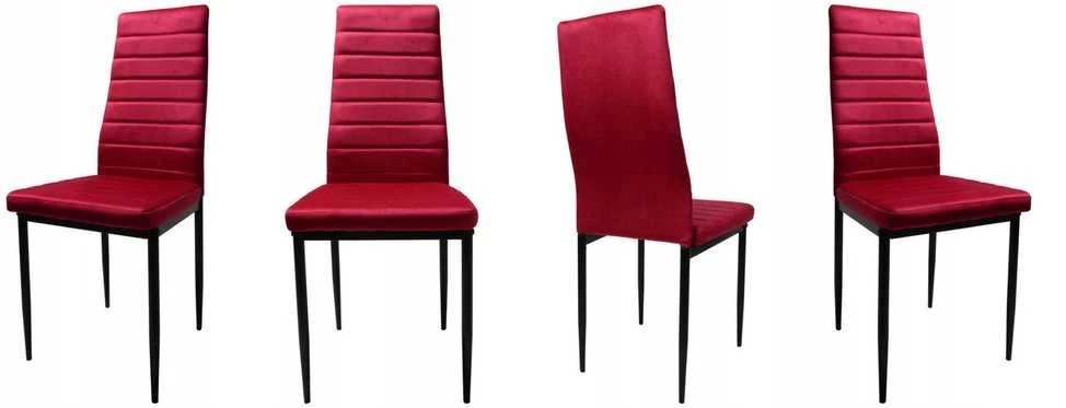 Rožinė-raudona veliūrinė kėdė – elegancija ir komfortas moderniam interjerui