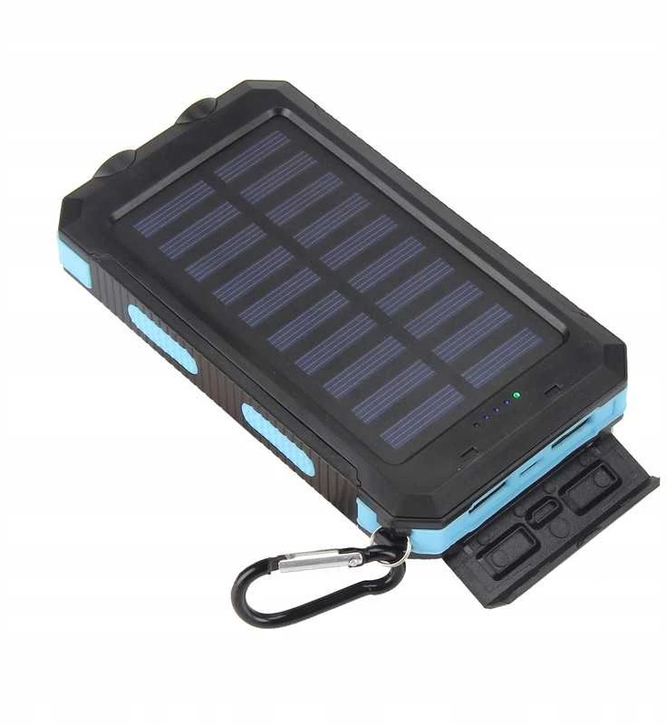 Saulės energija įkraunamas powerbankas 30000 mAh – atsparus vandeniui, puikiai tinka kelionėms