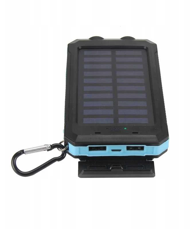 Saulės energija įkraunamas powerbankas 30000 mAh – atsparus vandeniui, puikiai tinka kelionėms