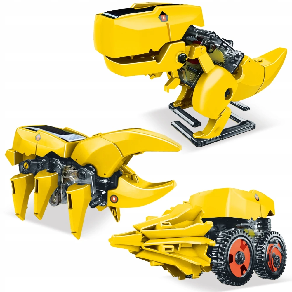 Saulės energija varomas robotas PicassoTiles, 3 modeliai