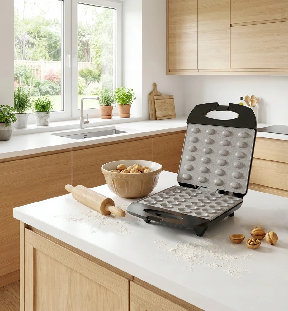 Sausainių keptuvė Lund, 24 puselėms, 1400 W