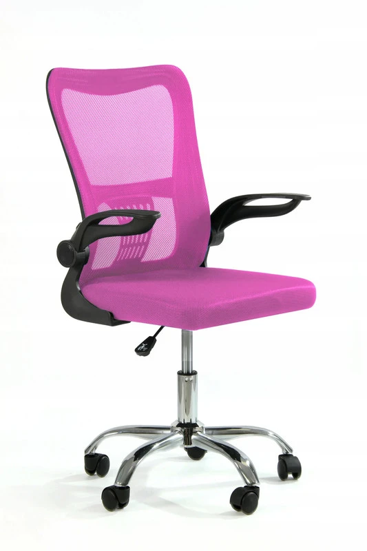 Sesto Senso ergonominė biuro kėdė V8 su atlenkiamais porankiais, rožinė