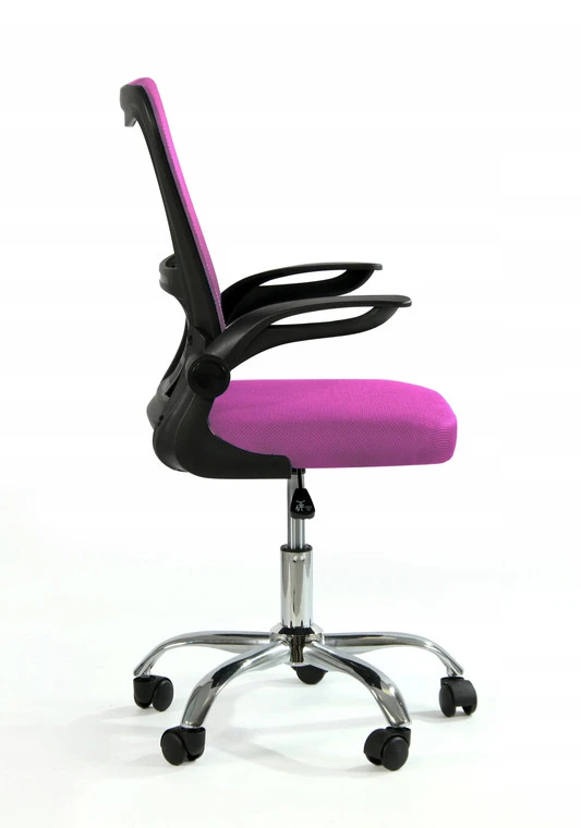 Sesto Senso ergonominė biuro kėdė V8 su atlenkiamais porankiais, rožinė