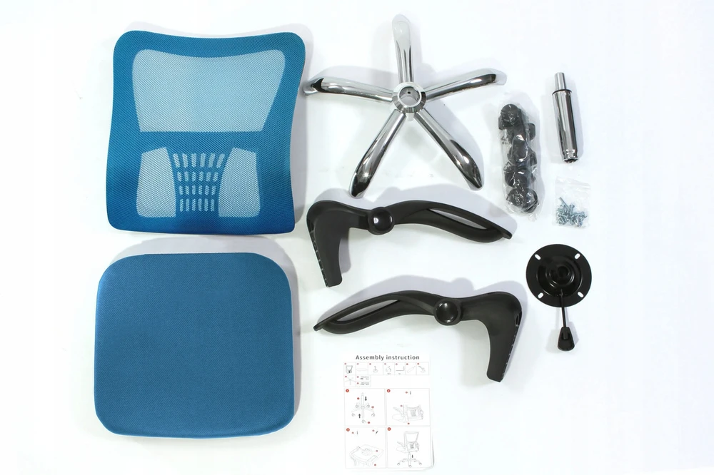Sesto Senso ergonominė biuro kėdė V8 su atlenkiamais porankiais, mėlyna