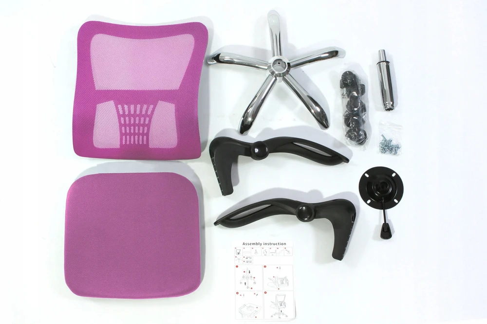 Sesto Senso ergonominė biuro kėdė V8 su atlenkiamais porankiais, rožinė