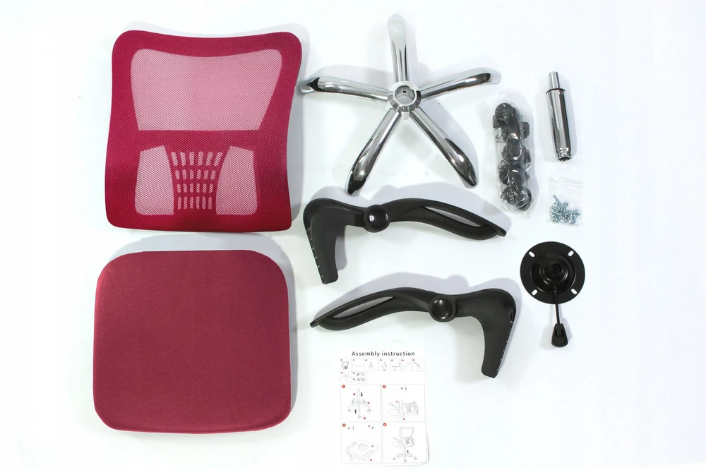 Sesto Senso ergonominė biuro kėdė V8 su atlenkiamais porankiais, raudona