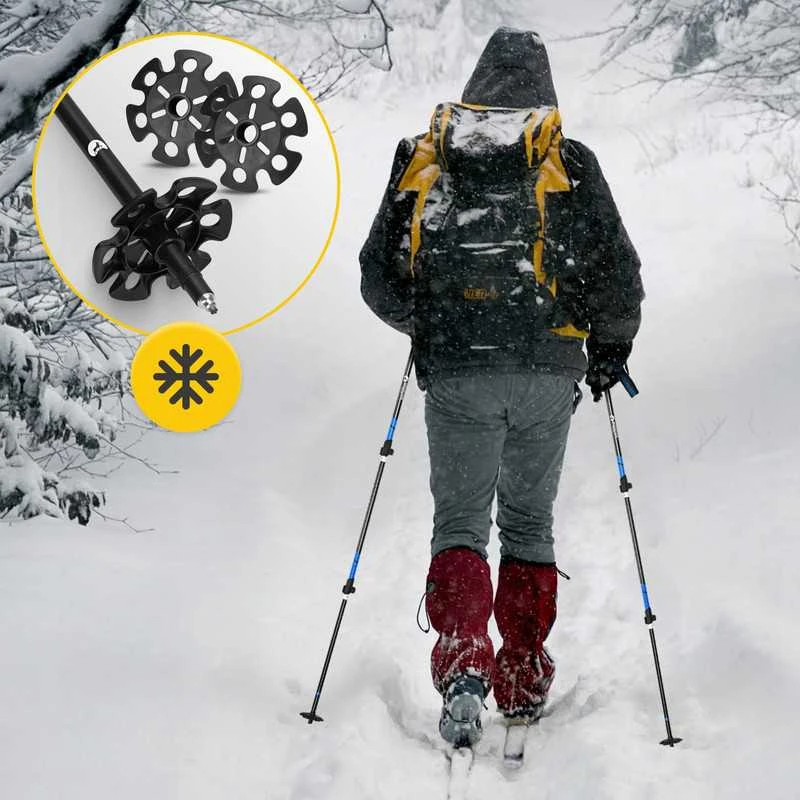 Šiaurietiško Ėjimo ir Trekkingo Lazdos | Reguliuojamos, Lengvos, Patogios Ilgam Ėjimui