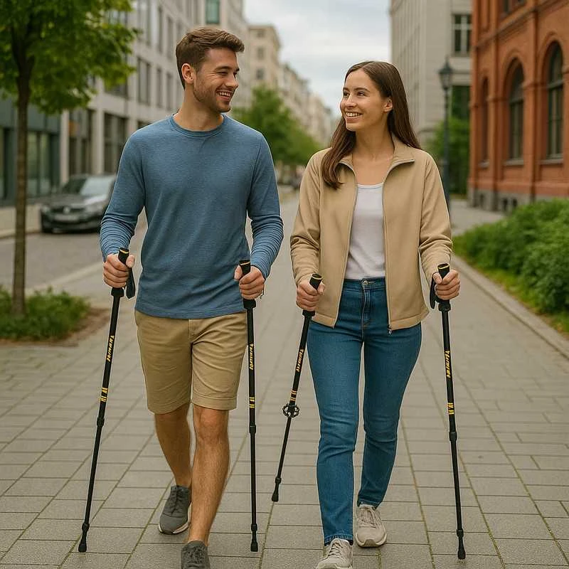 Šiaurietiško ėjimo lazdos Riwall Walk – reguliuojamos, EVA PRO rankenos, trekkingui