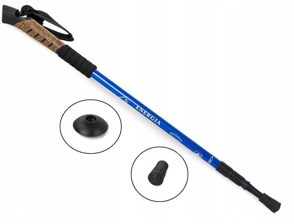 Šiaurietiško ėjimo lazdos – sulankstomos, reguliuojamo ilgio, teleskopinės (Nordic Walking / Trekking)