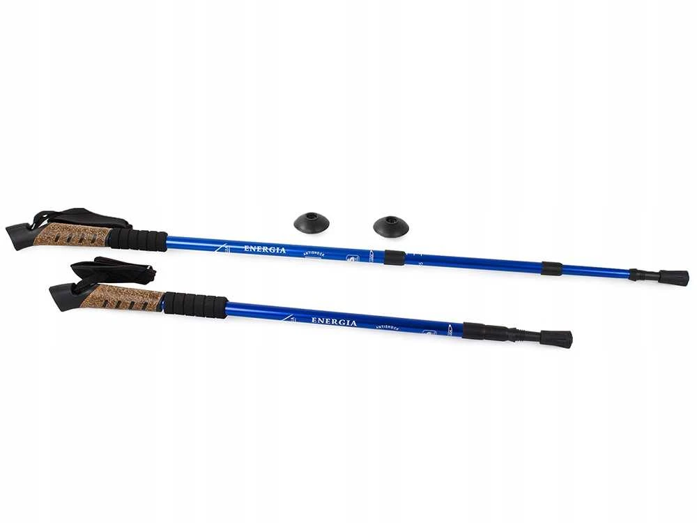 Šiaurietiško ėjimo lazdos – sulankstomos, reguliuojamo ilgio, teleskopinės (Nordic Walking / Trekking)