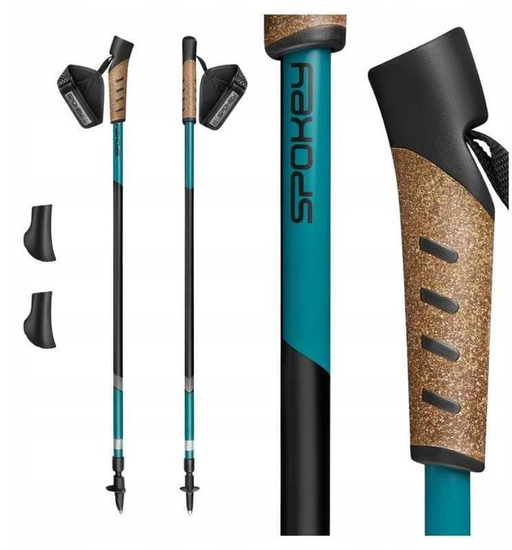 Šiaurietiško ėjimo (Nordic Walking) teleskopinės lazdos SPOKEY, 105–135 cm