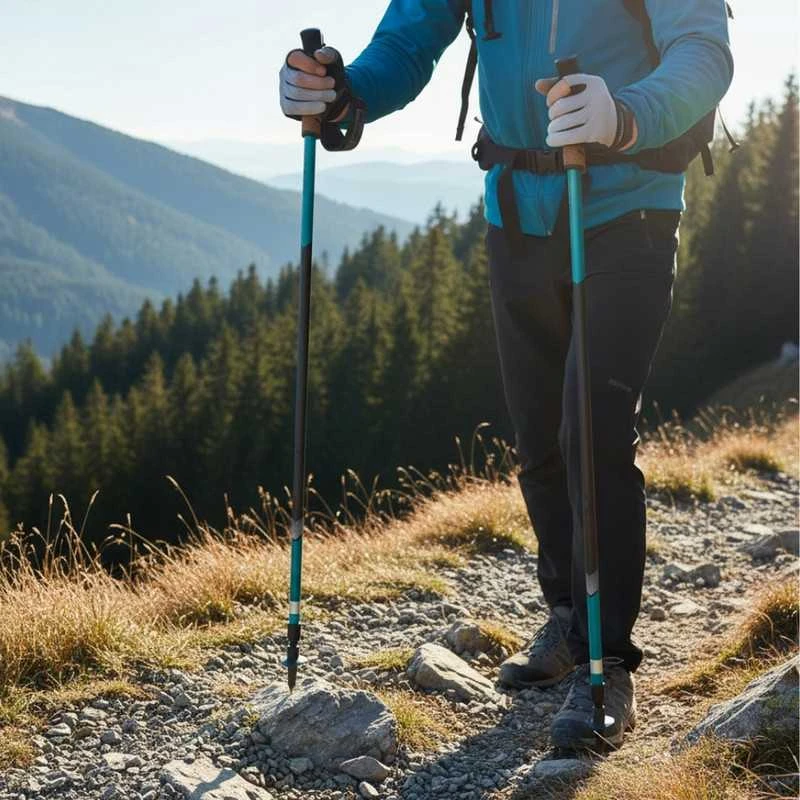 Šiaurietiško ėjimo (Nordic Walking) teleskopinės lazdos SPOKEY, 105–135 cm