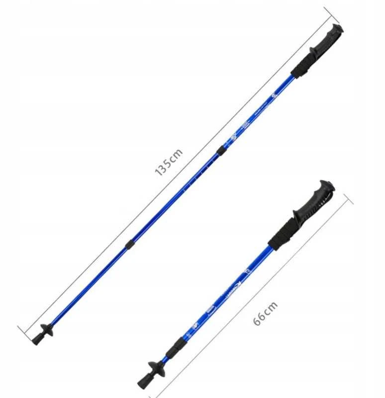 Šiaurietiško ėjimo (Nordic Walking) teleskopinės sulankstomos lazdos PRO