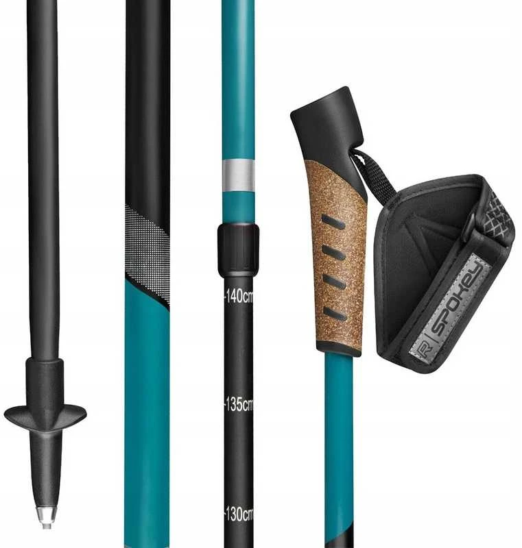 Šiaurietiško ėjimo (Nordic Walking) teleskopinės lazdos SPOKEY, 105–135 cm
