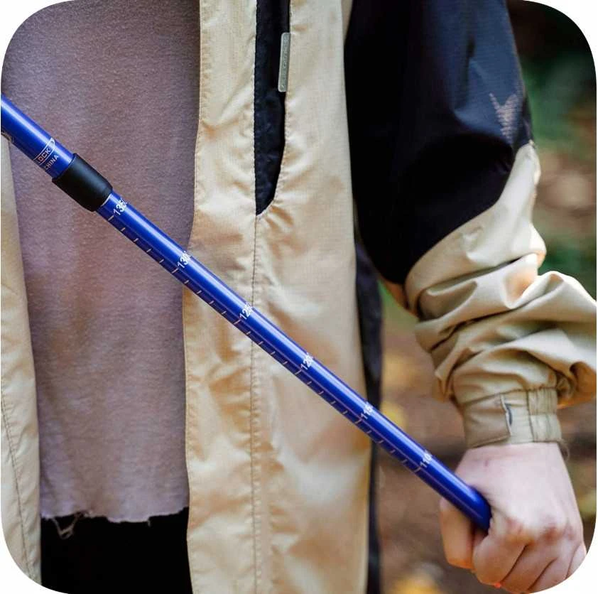 Šiaurietiško ėjimo (Nordic Walking) teleskopinės sulankstomos lazdos PRO