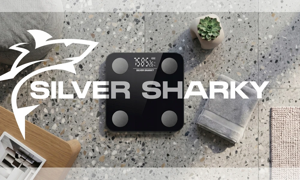 Silver Sharky Išmaniosios analitinės svarstyklės Sidabrinis SHARKY, juodos