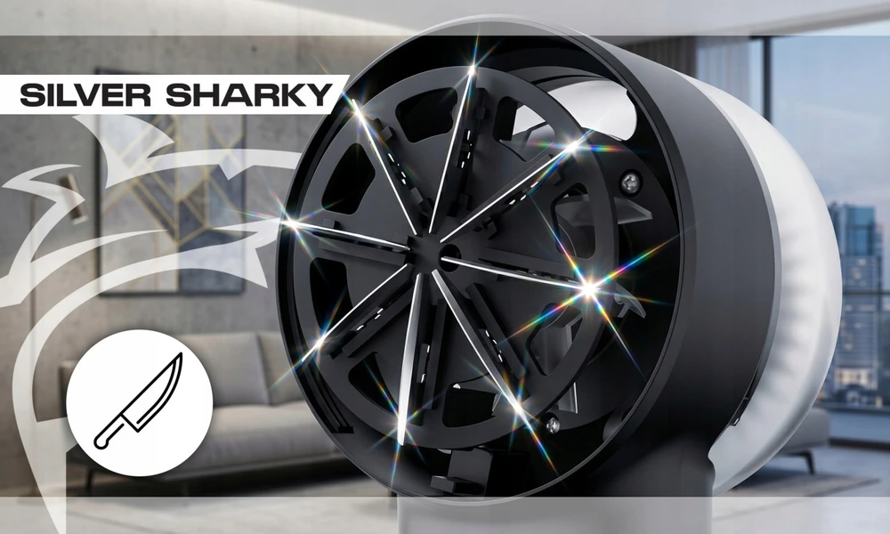 Silver Sharky Sidabrinis Sharky Elektrinis pūkų rinkiklis Sidabrinis SHARKY, 6 peiliukai