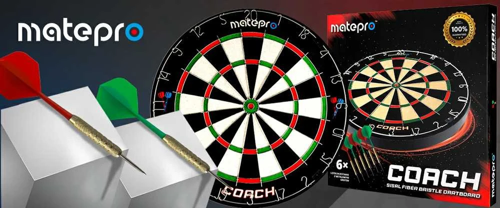 Sizalinis dartų skydas MATEPRO – profesionalus skydas plieniniams smiginiams