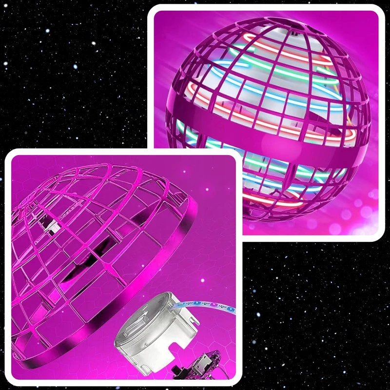 Skraidantis UFO kamuoliukas „Cosmosphere“, valdomas ranka ir pulteliu